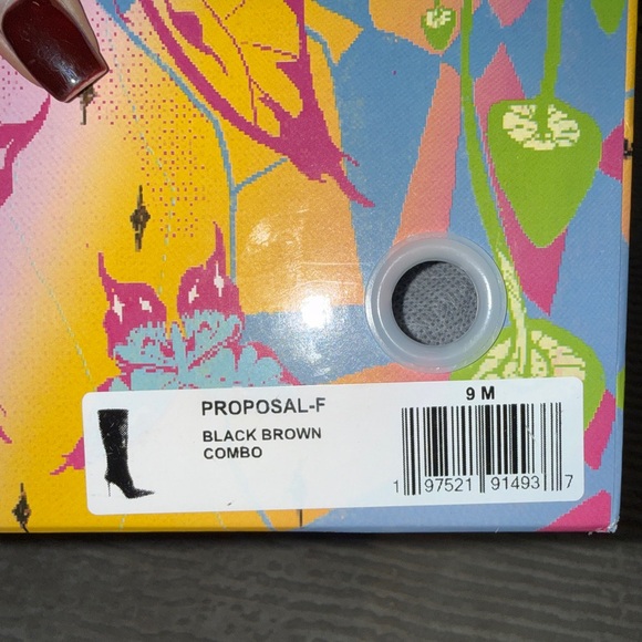 New Jeffrey Campbell Fur-Patterened Heeled Boots - Picture 6 of 6